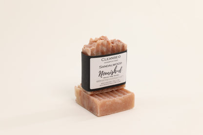Nourish-d "CLEANSE-D" – Nourishing Tallow Shampoo Bar for Healthy Hair - Sandalwood