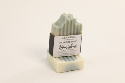 Nourish-d "CLEANSE-D" – Nourishing Tallow Shampoo Bar for Healthy Hair - Forest Pine