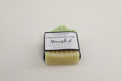 Nourish-d "CLEANSE-D" – Nourishing Tallow Shampoo Bar for Healthy Hair - Lemongrass/ Lime