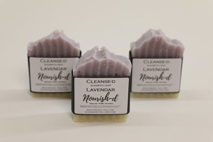 Nourish-d "CLEANSE-D" – Nourishing Tallow Shampoo Bar for Healthy Hair - Lavender