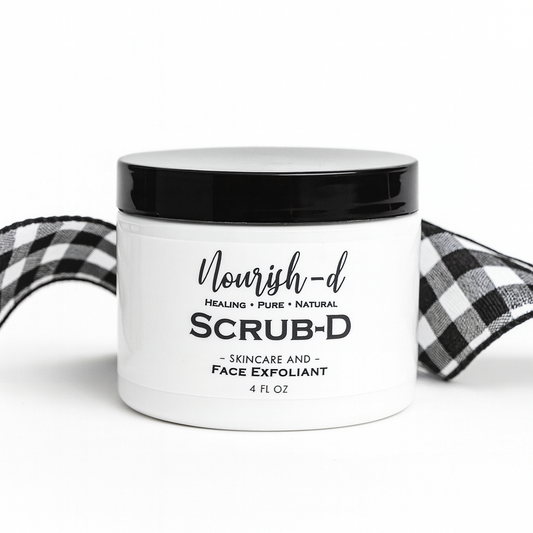 Nourish-d "SCRUB-D" – Gentle Face Exfoliant for Smooth, Glowing Skin
